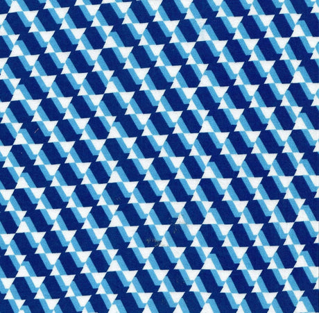 1 Yard Geometric Print DTY Brushed Knit Fabric Soft Stretch 58/60 Inches Wide