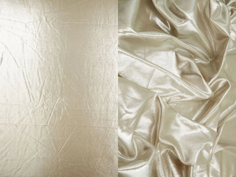 1 Yard Foil Finish FDY Knit Fabric 190 GSM, 58/60'' Wide Polyester Spandex Blend