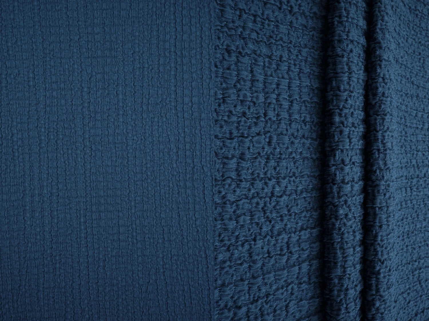 Waffle Crepe Woven Fabric, Stretch Textured Home Decor Material 58/59" Wide