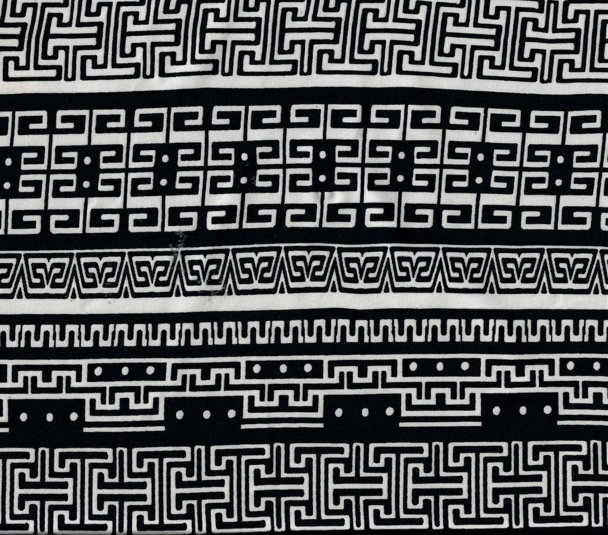 1 Yard Lightweight DTY Geometric Print Knit Fabric 58/60 Inches Wide