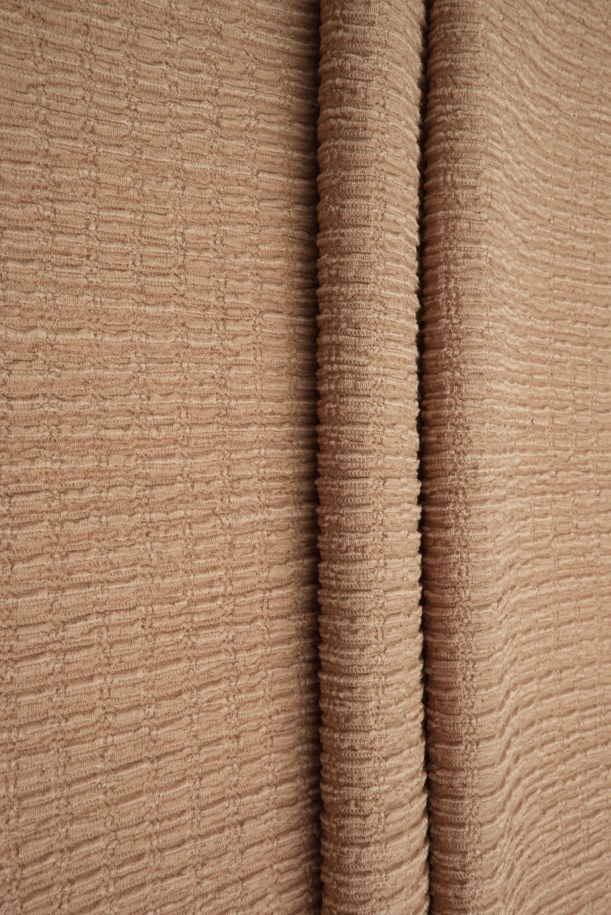 Solid Crinkle Jersey Fabric Stretch Polyester Knit, 58/60" Wide