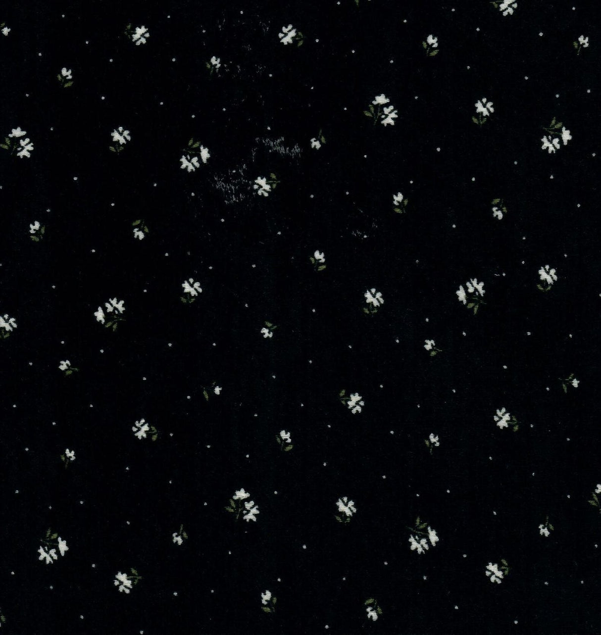 Pointelle Knit Ditsy Print Fabric