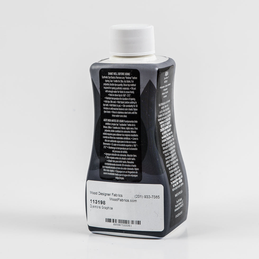 Rit DyeMore Synthetic Fiber Dye - Graphite - 7oz Bottle