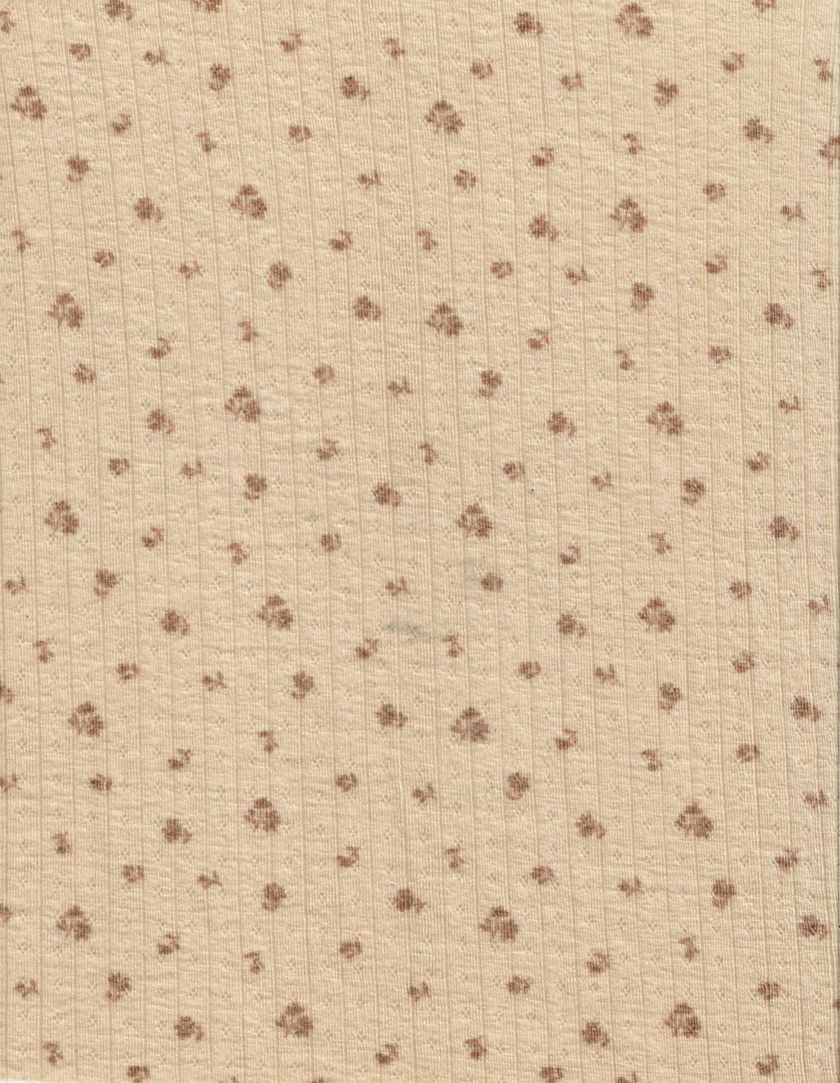 Pointelle Knit Ditsy Print Fabric