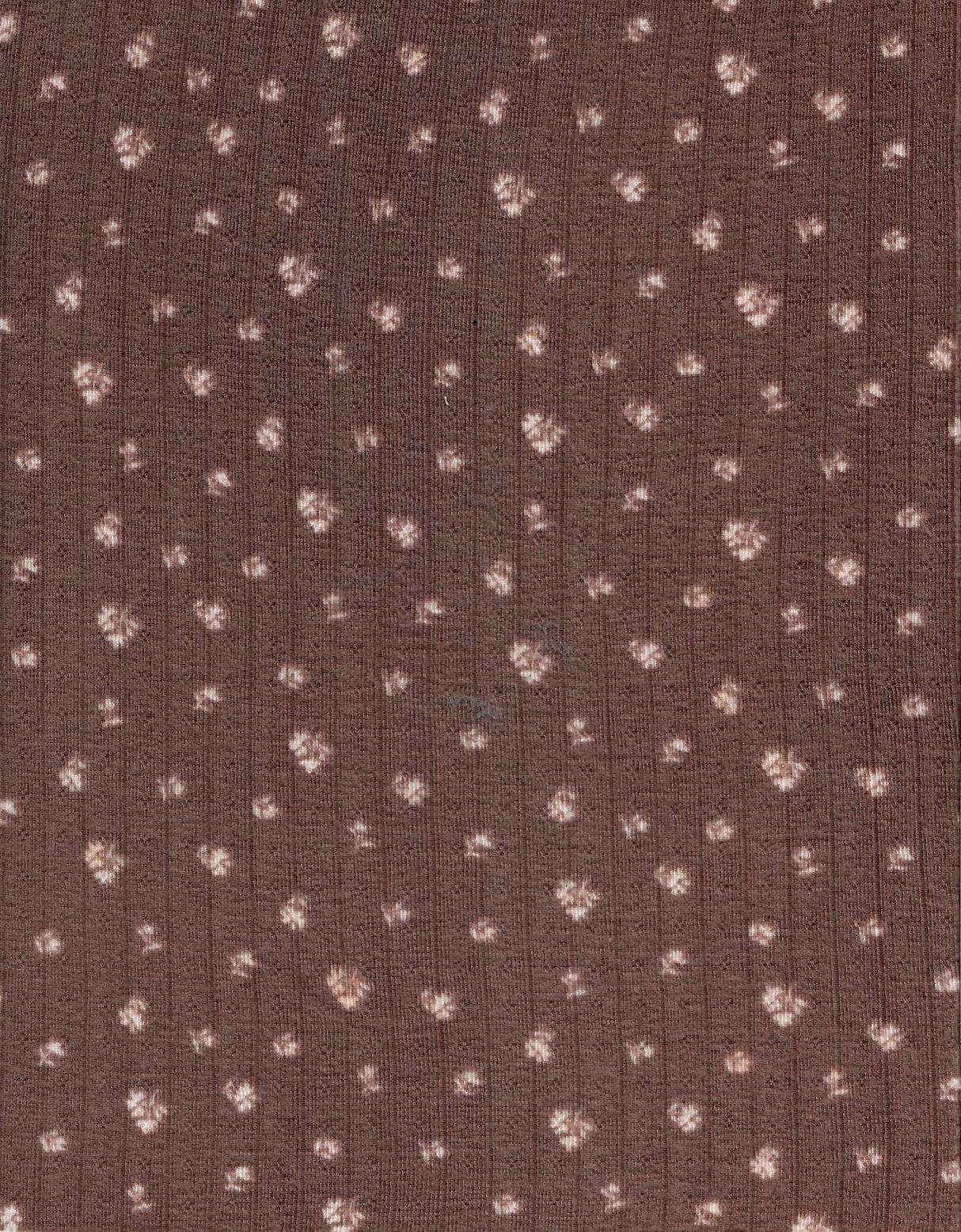 Pointelle Knit Ditsy Print Fabric