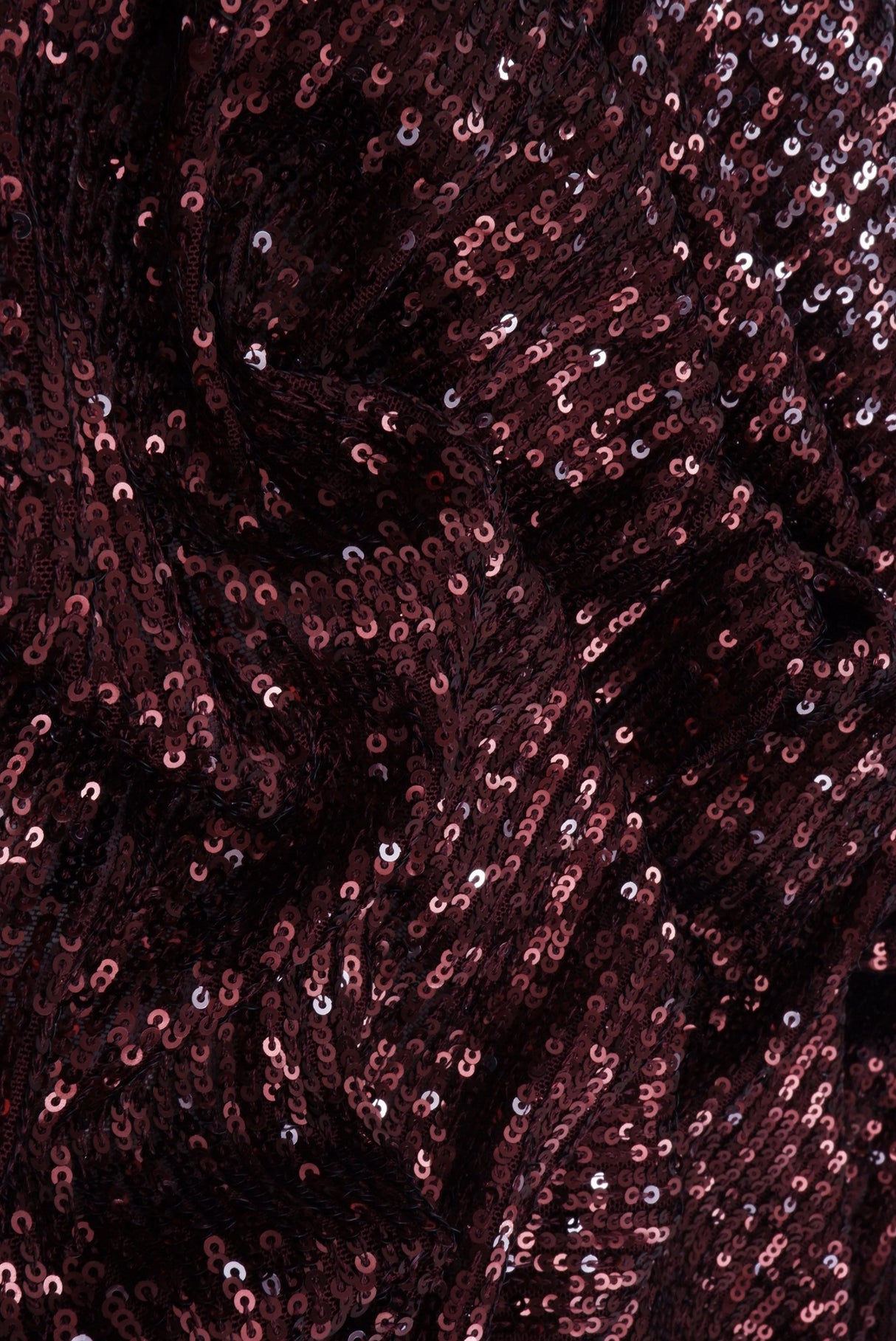 Sequin Embroidered Knit Wine Fabric
