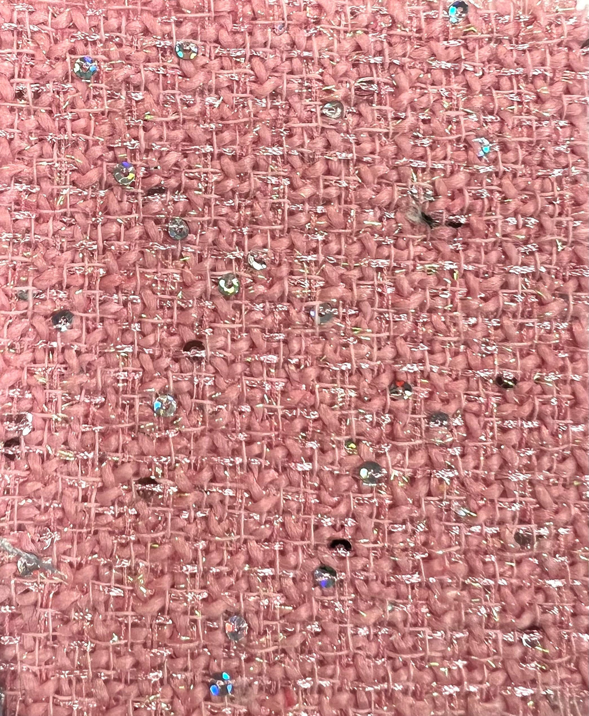 Sequin Lurex Boucle Knit Fabric