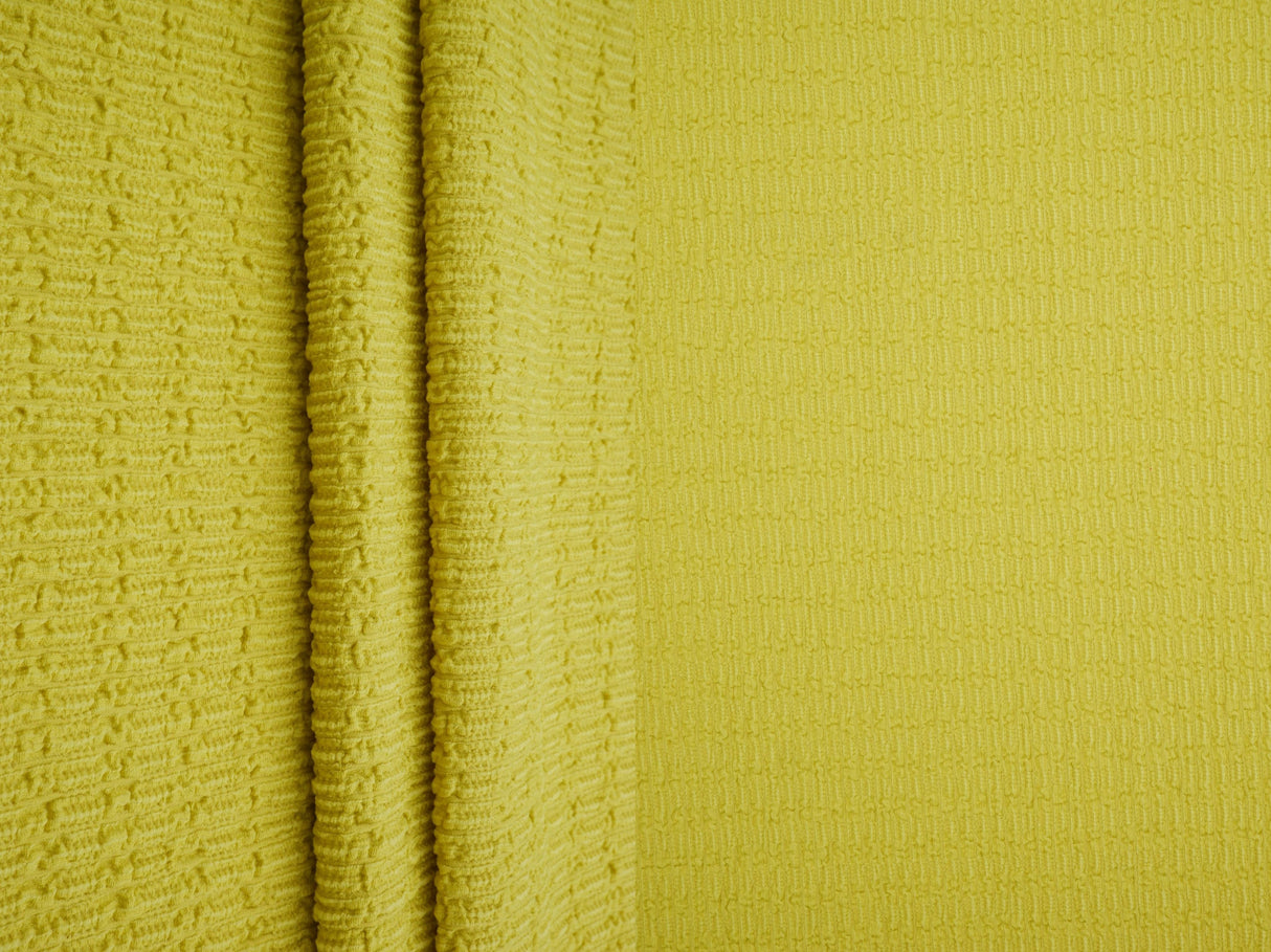 Bubble Jersey Crepe Solid Stretch Fabric