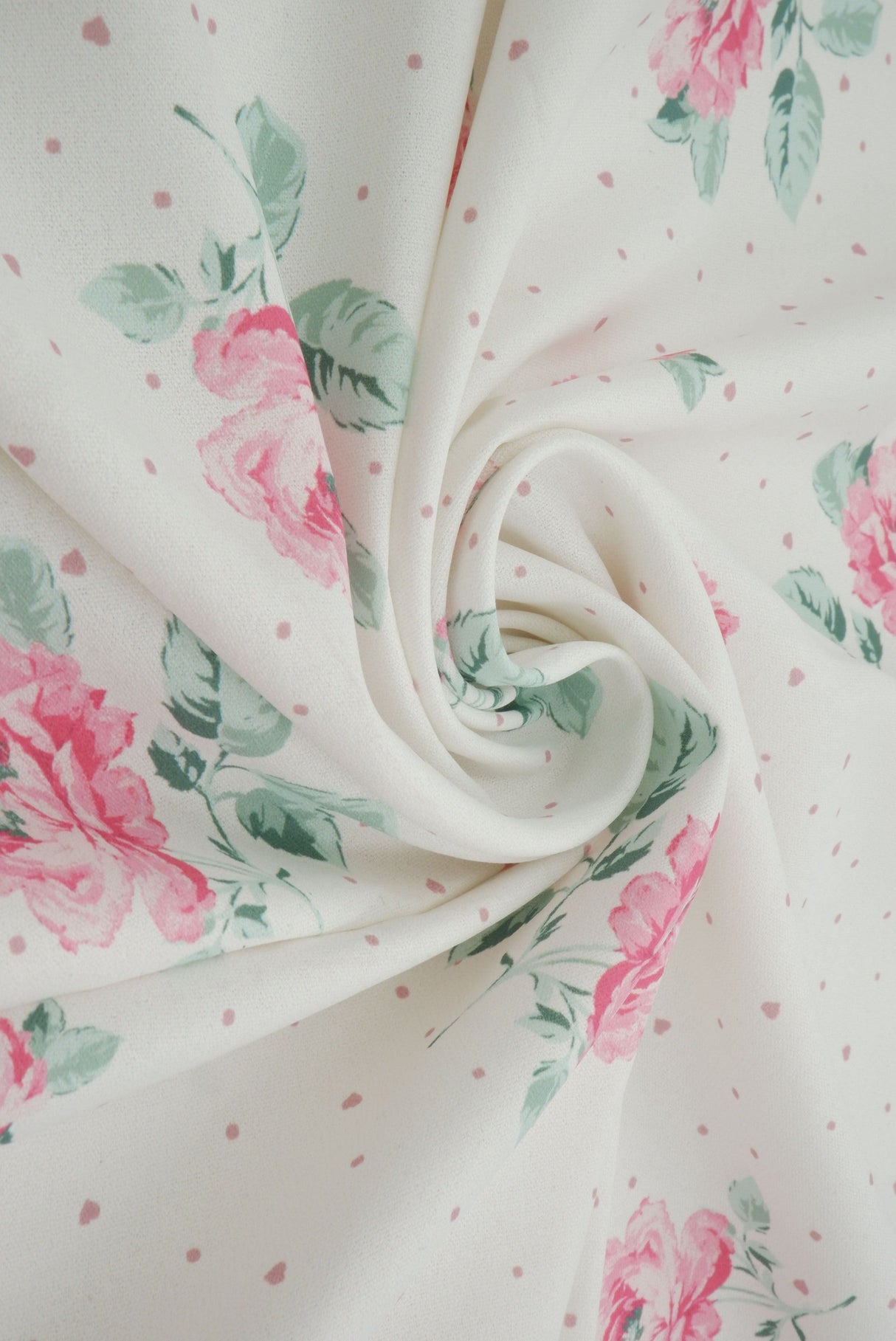 Floral Heart Digital Print Airflow Woven