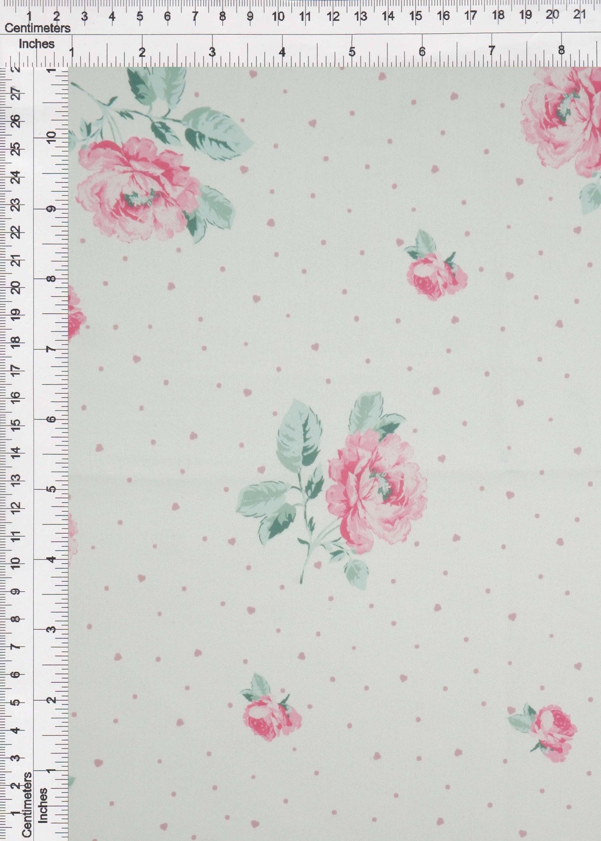 Floral Heart Digital Print Airflow Woven