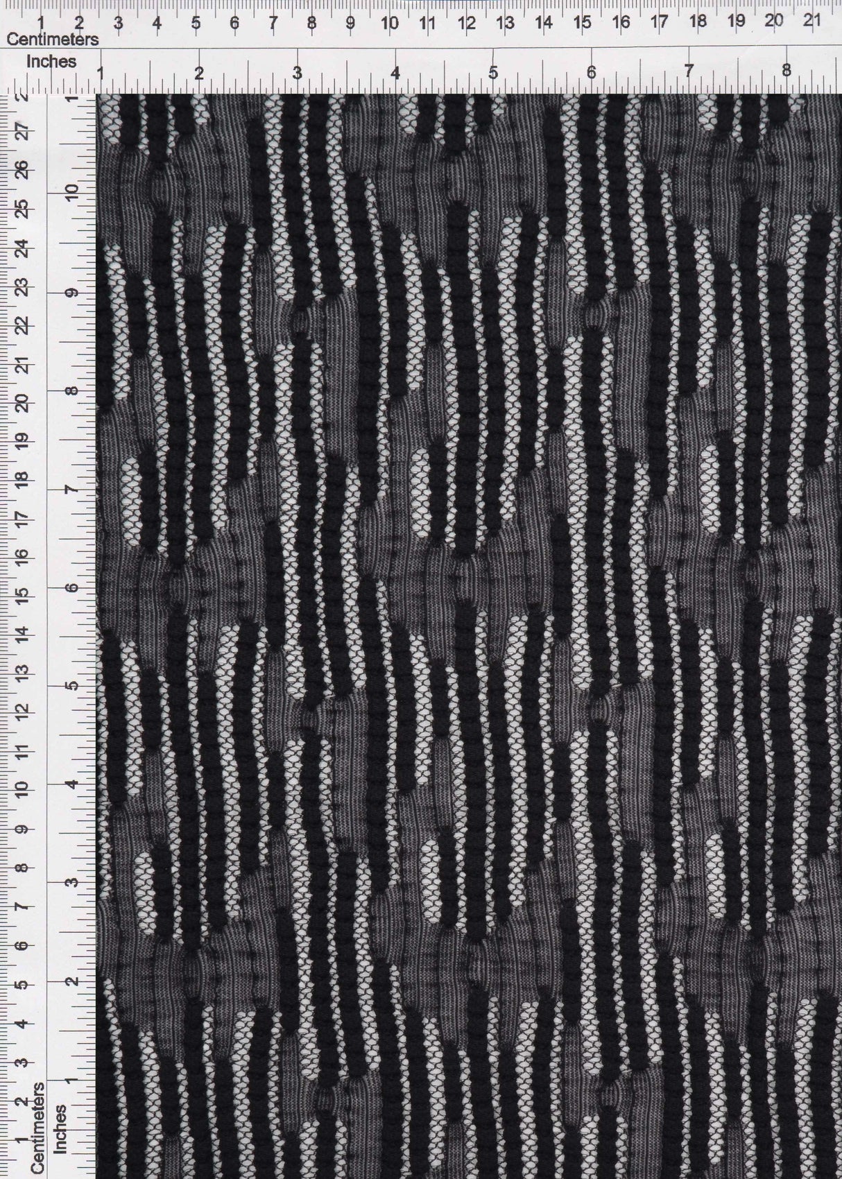 Bubble Lace Fabric Solid Black