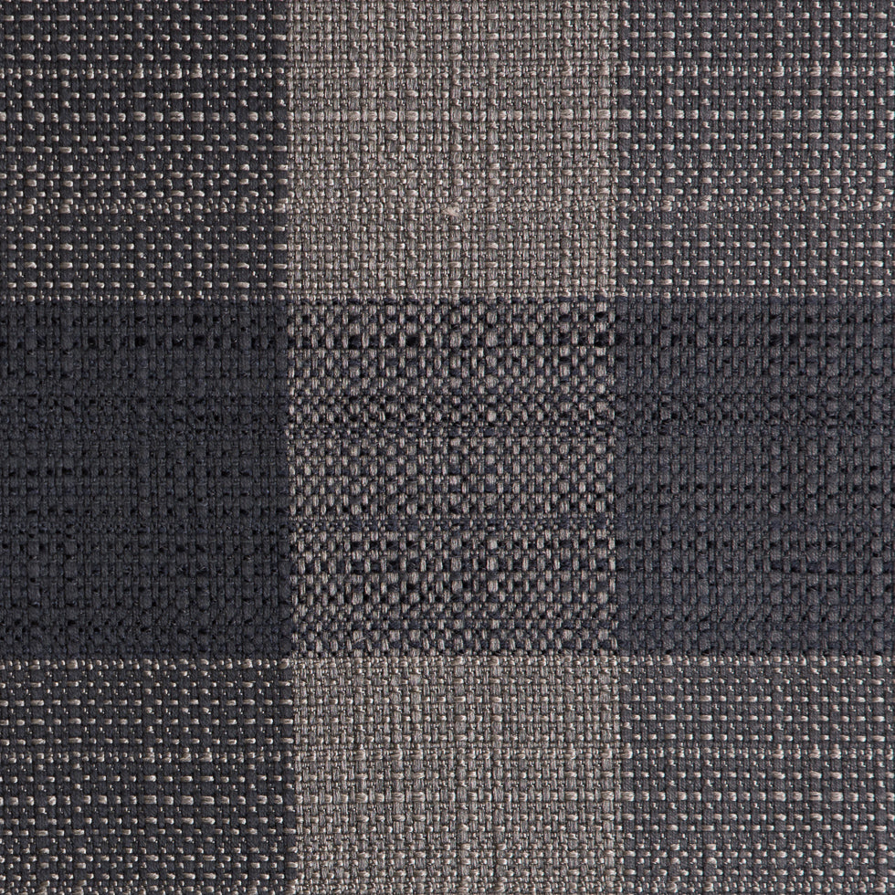 Dark Gray Buffalo Checks Blended Woven