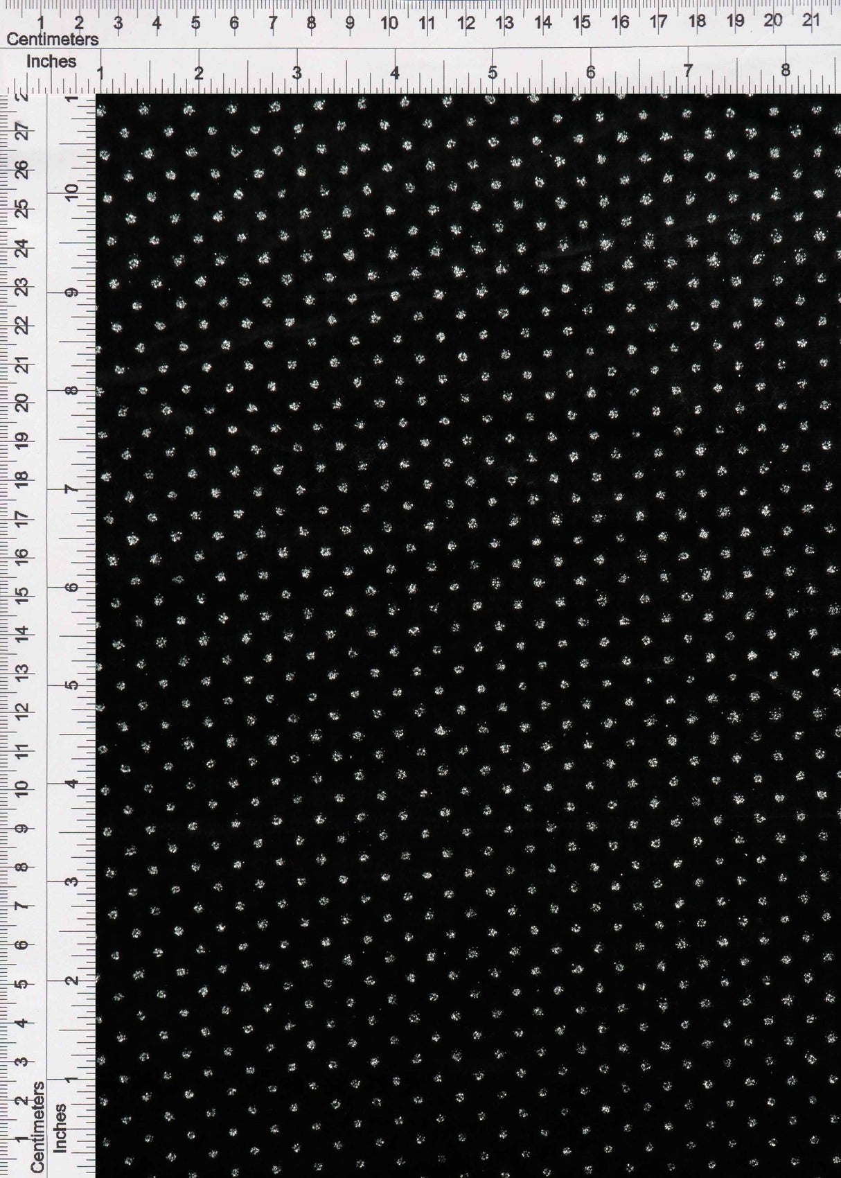 Velvet Polka Dot Glitter Stretch Knit Fabric
