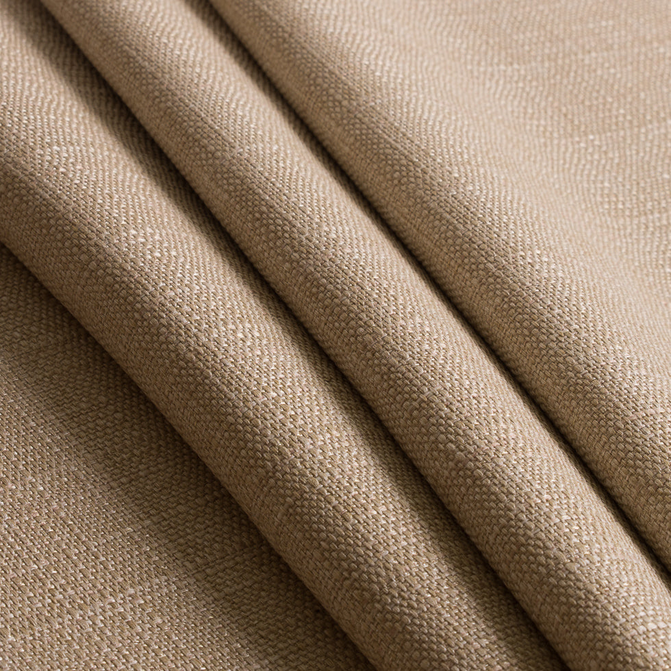 Beige Polyester-Viscose Woven