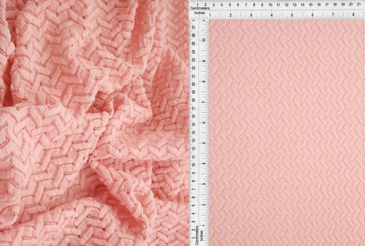 1 Yard Crochet Lace Fabric, 58/60'' Wide Polyester Spandex Blend