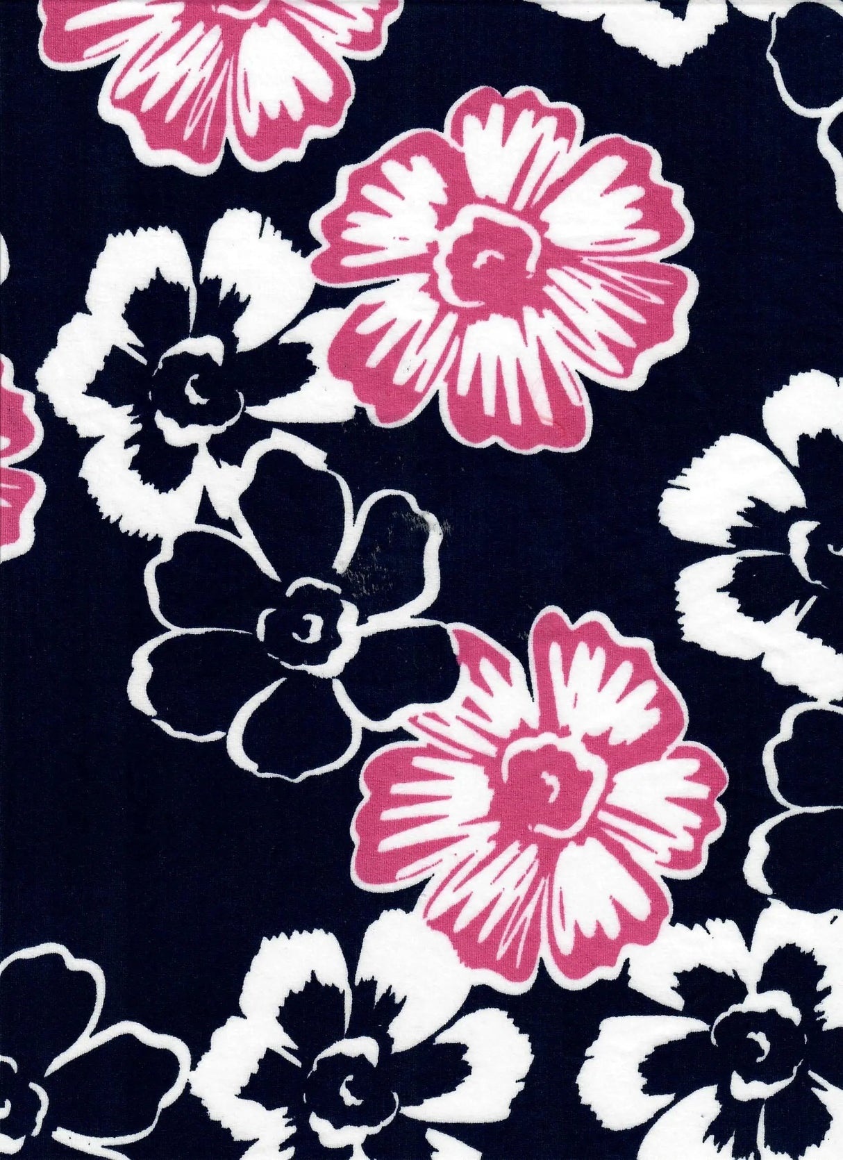 1 Yard DTY Brushed Flower Print Knit Fabric 58/60 Inches Wide Soft Stretch