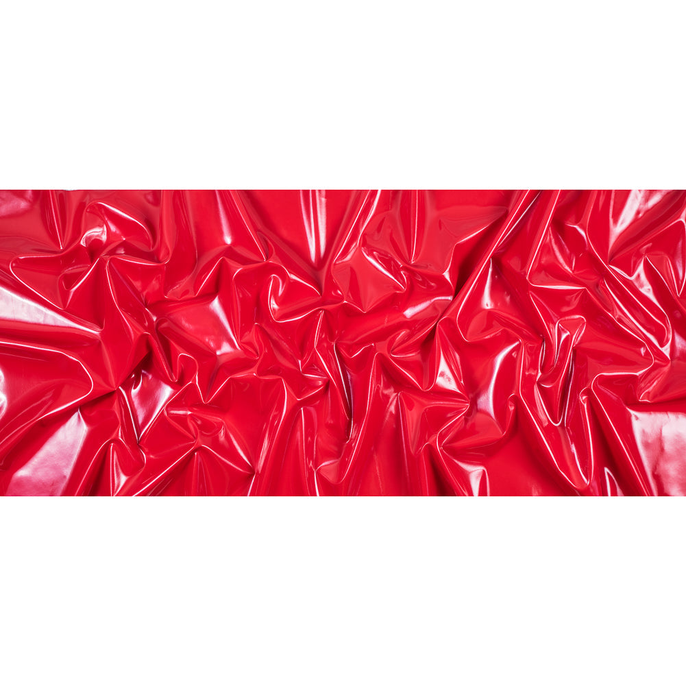 Flynn Red Glossy Stretch Imitation Latex