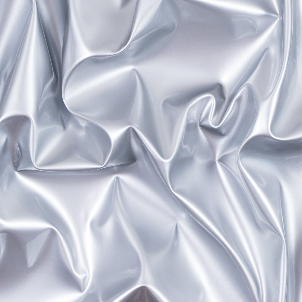 Flynn Silver Glossy Stretch Imitation Latex