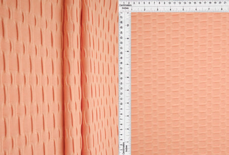 Honeycomb Knit Jacquard Solid Fabric 1 Yard Stretch Soft Durable 58/60" Wide