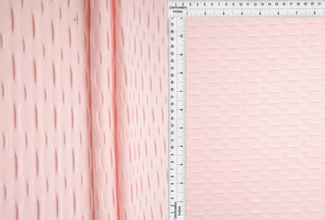 Honeycomb Knit Jacquard Solid Fabric Stretch Polyester Spandex 58/60 Inches Wide