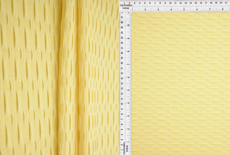 Honeycomb Knit Jacquard Solid Fabric 1 Yard Stretch Soft Durable 58/60" Wide