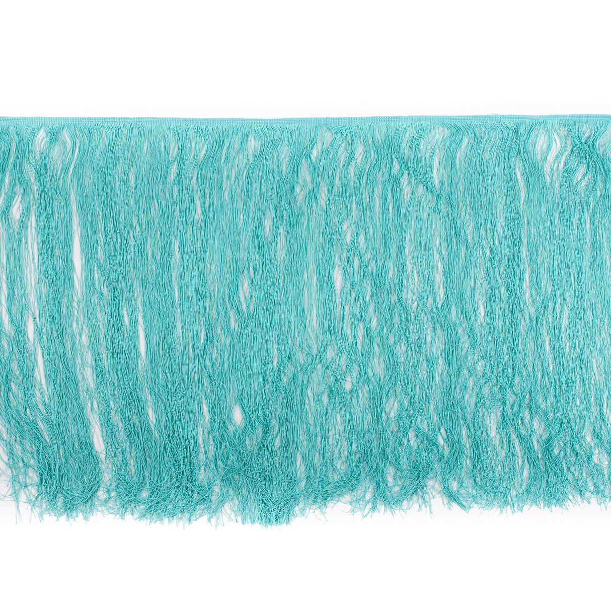 European Chainette Fringe Trim - 24" - Turquoise - Lindsay Collection