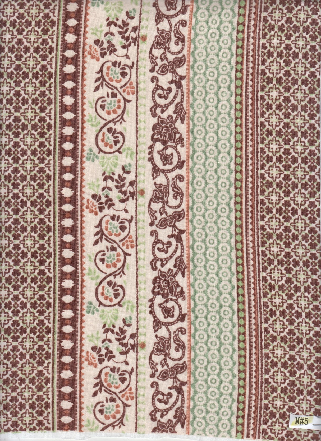 1 Yard Soft Stretch DTY Brushed Boho Stripe Knit Fabric 58/60 Inches Wide