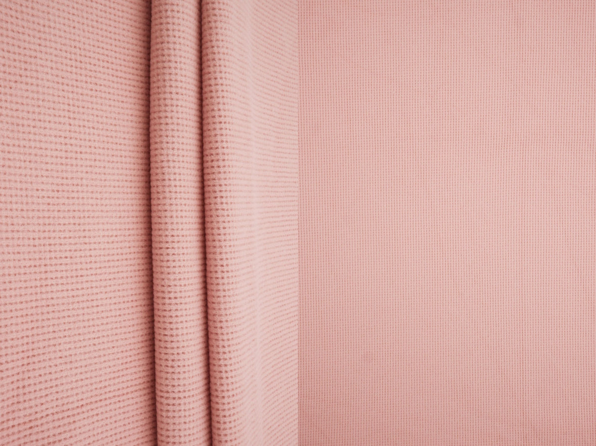 Waffle Knit Fleece Fabric Solid