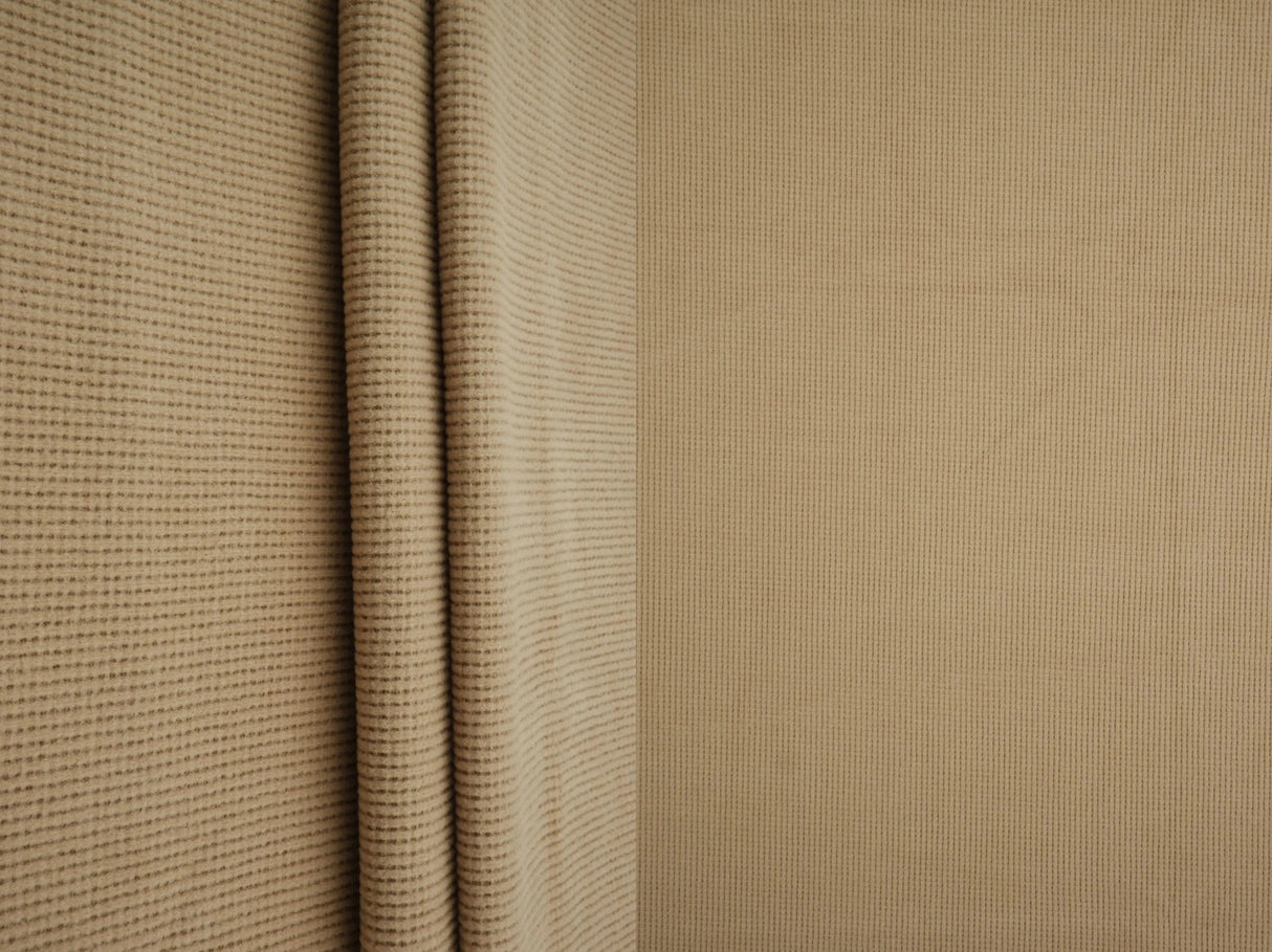 1 Yard Solid Stretch 2x2 Waffle Thermal Knit Fleece Fabric 57 59 Inches Wide