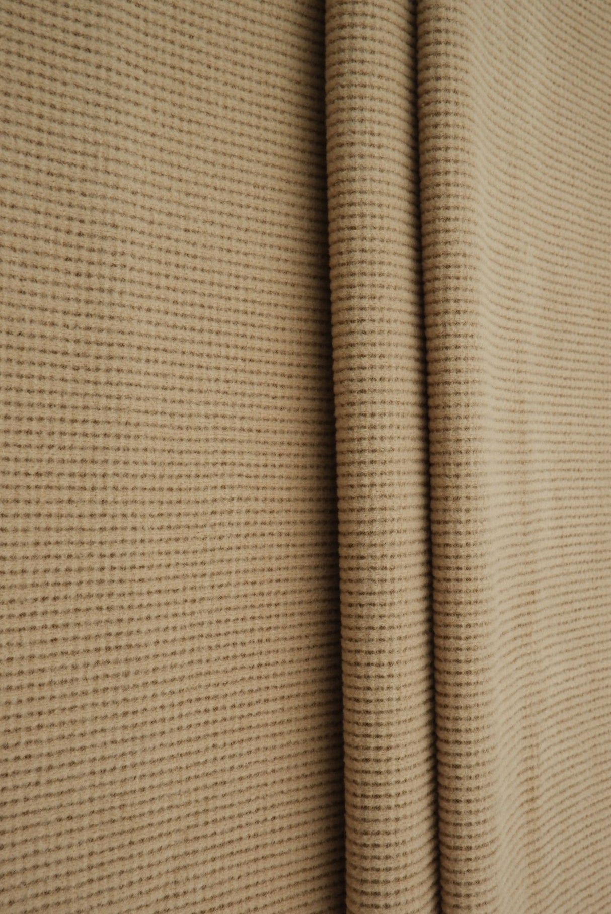 Waffle Knit Fleece Fabric Solid