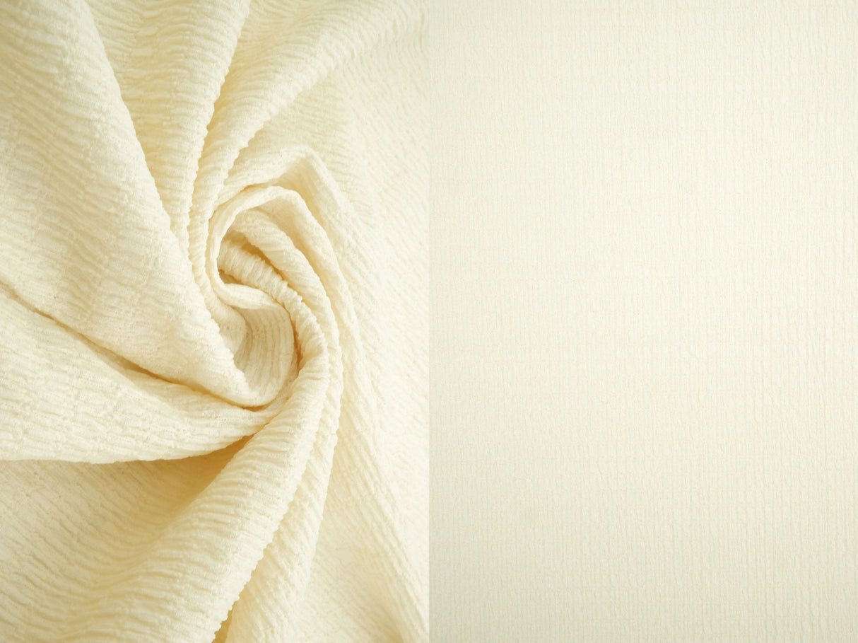 1 Yard Solid Crinkle Jersey Knit Fabric Soft Stretch 58 Inches Wide