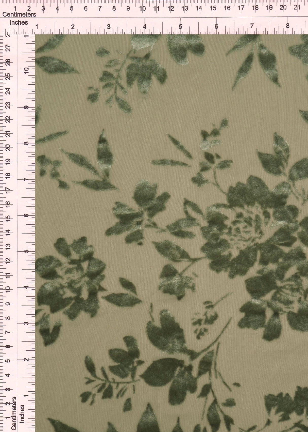 Floral Velvet Burnout Stretch Knit