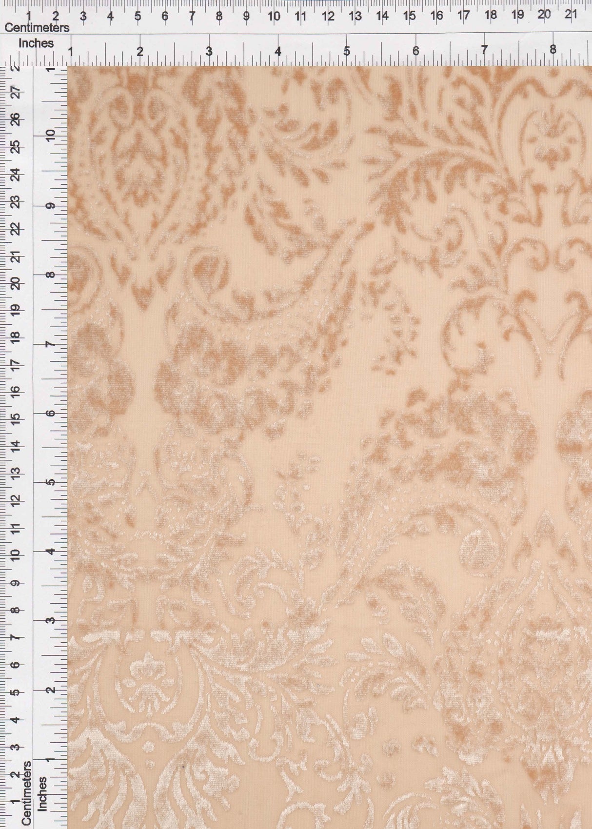 Velvet Burnout Knit Damask Fabric