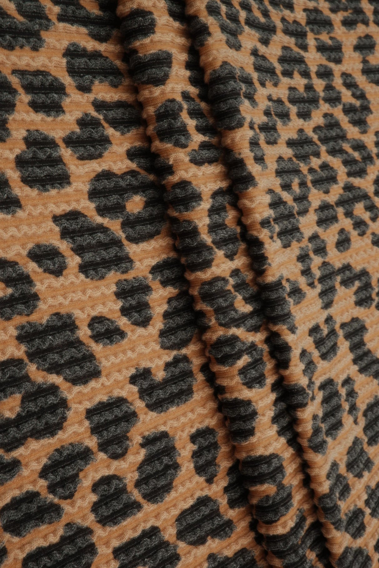 Animal Print Jacquard Double Knit Fabric