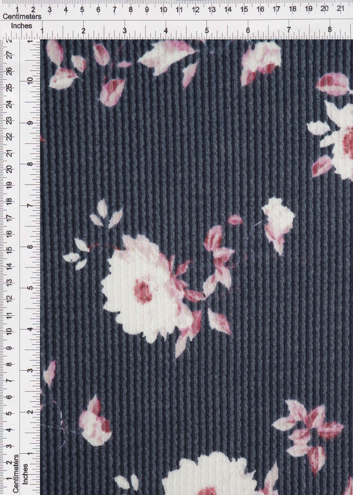 Floral Jacquard Double Knit Fabric