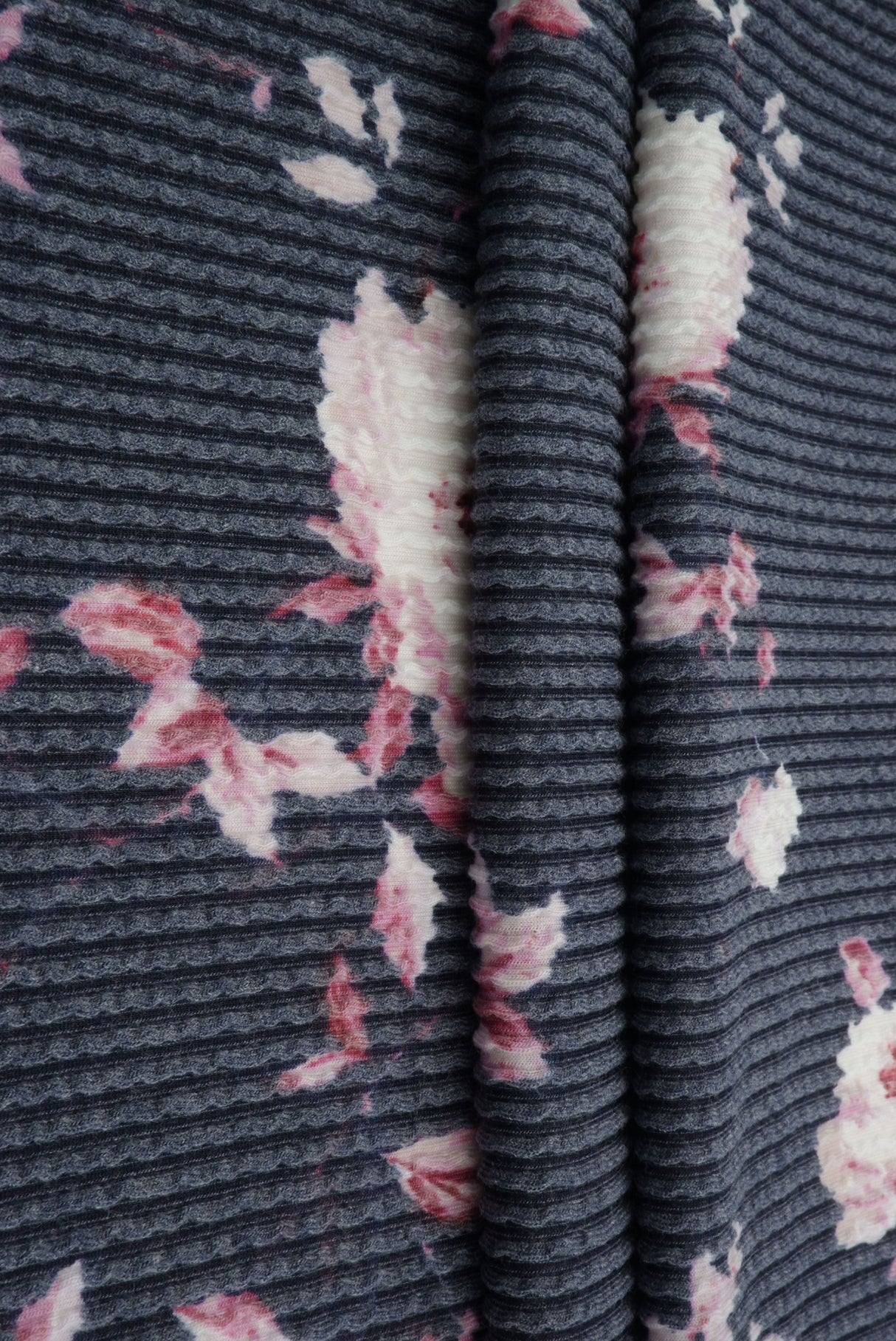 Floral Jacquard Double Knit Fabric