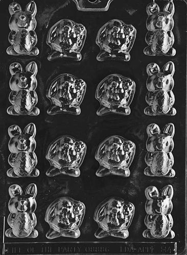 ডিমের চকোলেট ছাঁচ দিয়ে কামড়ের আকারের খরগোশ