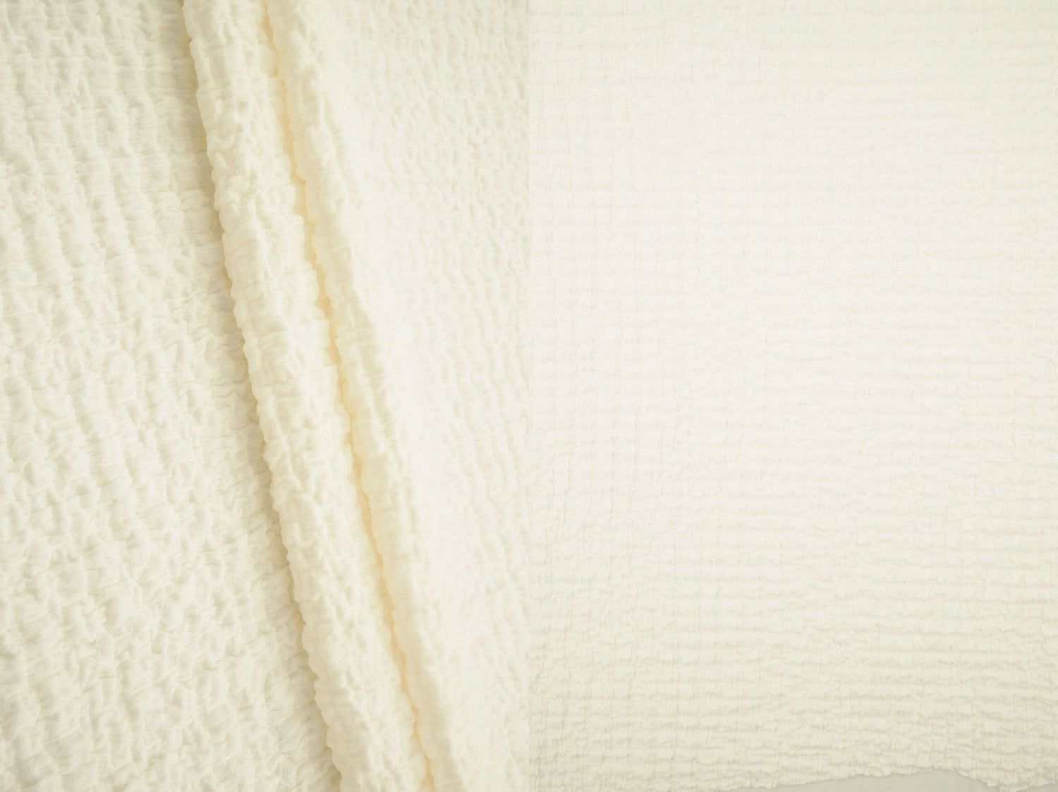 Waffle Crepe Woven Fabric, Stretch Textured Home Decor Material 58/59" Wide