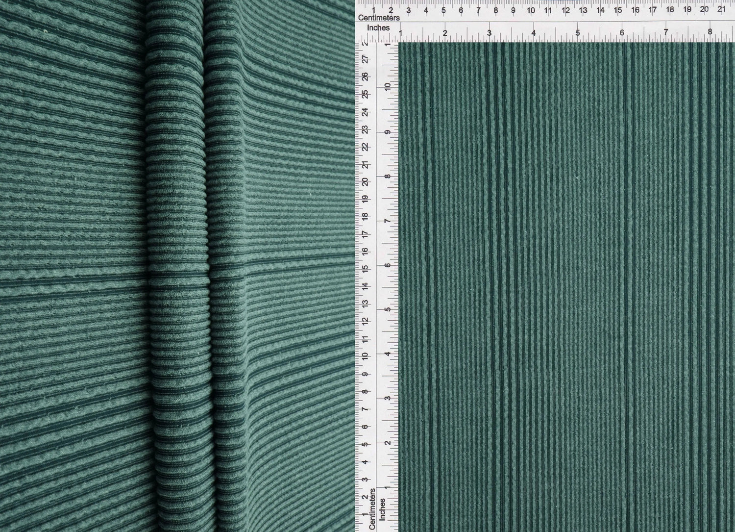 1 Yard Variegated Jacquard Rib Fabric 230 GSM Polyester Rayon Spandex Blend 52/54" Width