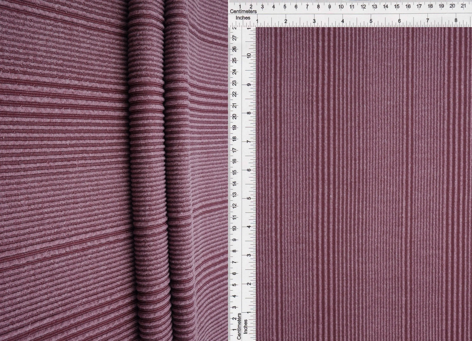 1 Yard Variegated Jacquard Rib Fabric 230 GSM Polyester Rayon Spandex Blend 52/54" Width