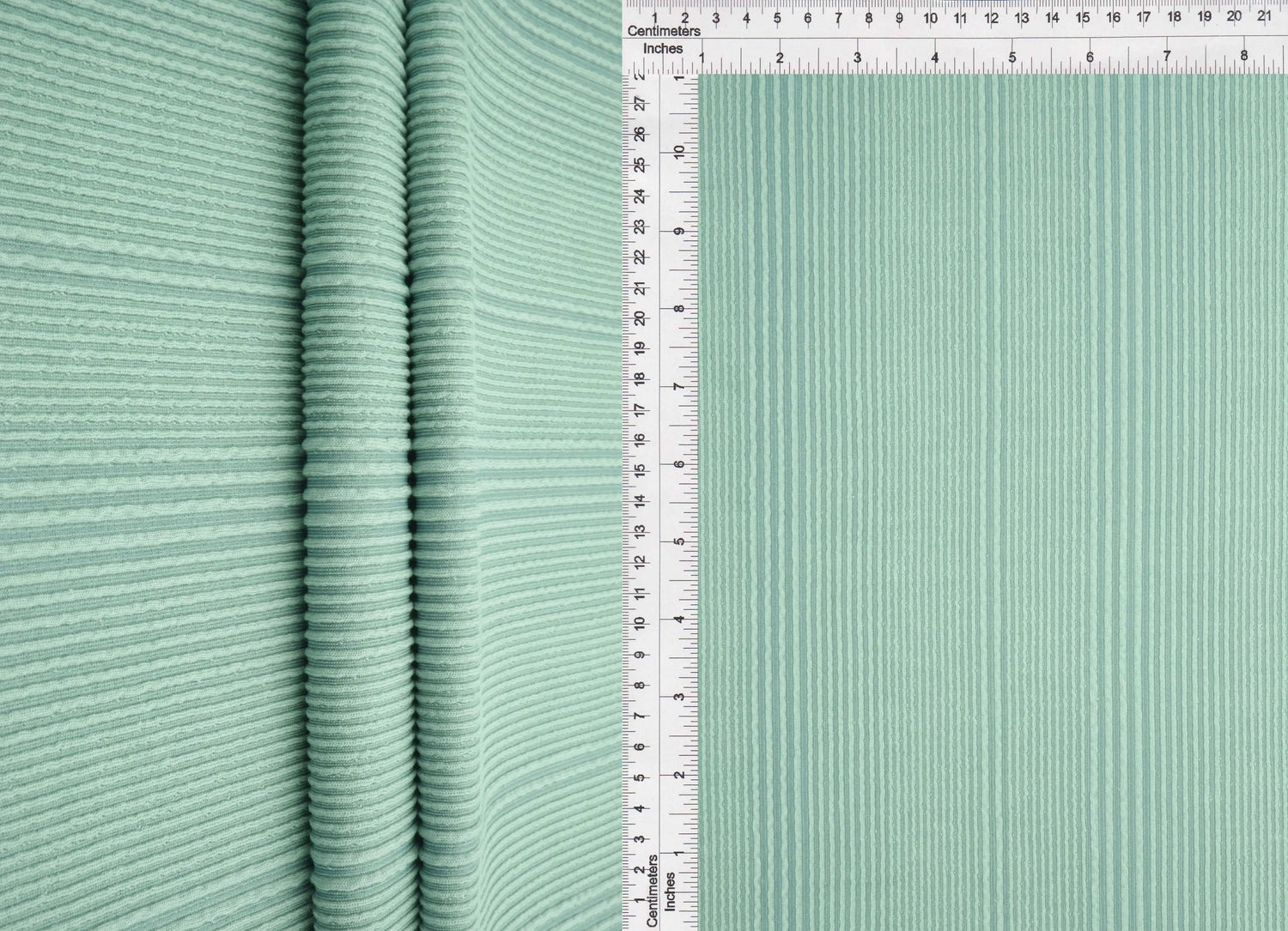 1 Yard Variegated Jacquard Rib Knit Fabric Soft Stretch Polyester Rayon Blend 52/54 Inches Wide