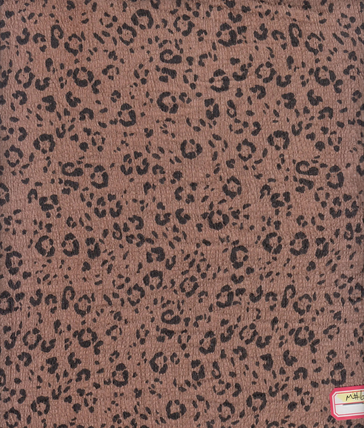 1 Yard Ella Ripple Jersey Leopard Print Fabric, 58'' Wide Polyester Spandex Blend