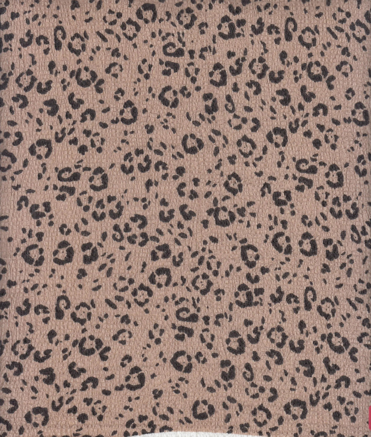 1 Yard Ella Ripple Jersey Leopard Print Fabric, 58'' Wide Polyester Spandex Blend