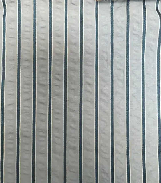 1 Yard Seersucker Stripe Fabric, 58/59'' Wide Polyester Cotton Rayon Blend