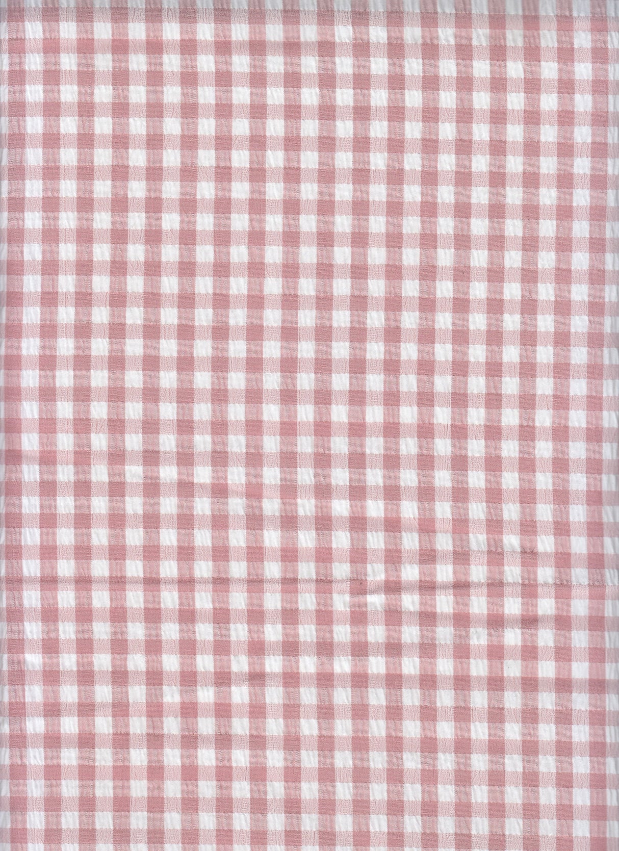 Gingham Plaid Stretch Woven Fabric