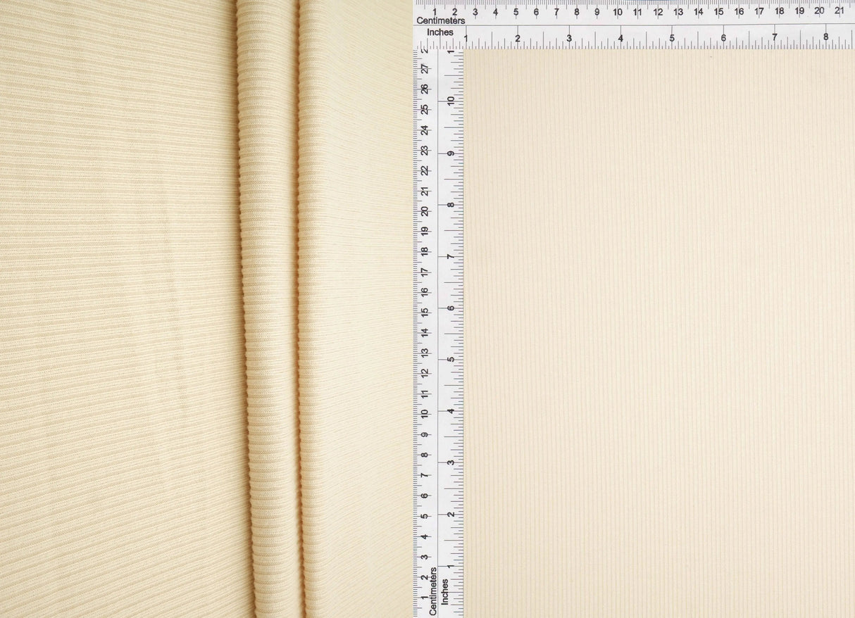 1 Yard 2x1 Yummy Rib Solid Stretch Knit Fabric, Soft Flexible Texture 58/60" Wide
