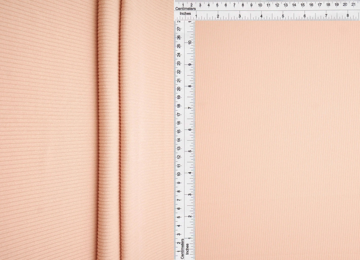 1 Yard 2x1 Yummy Rib Solid Knit Fabric, 58/60'' Wide Polyester Spandex Blend