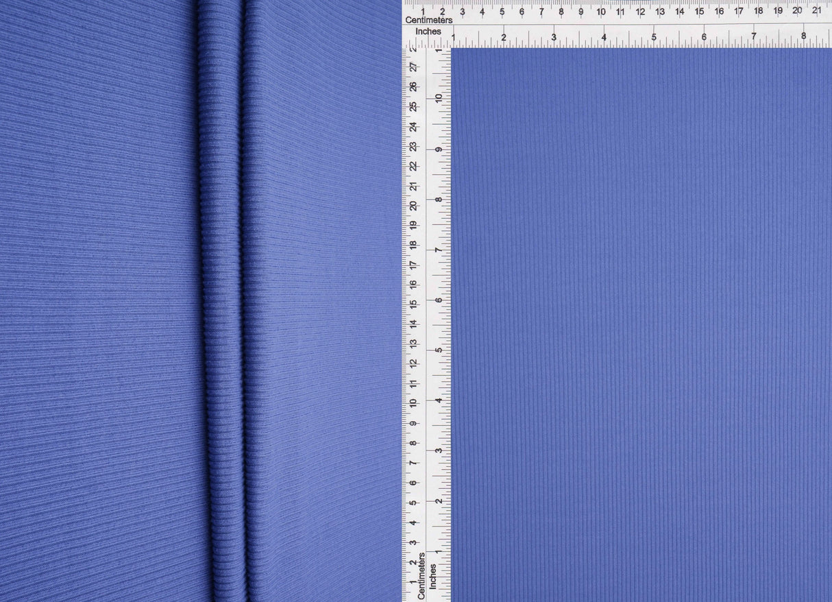Rib Solid Stretch Knit Fabric