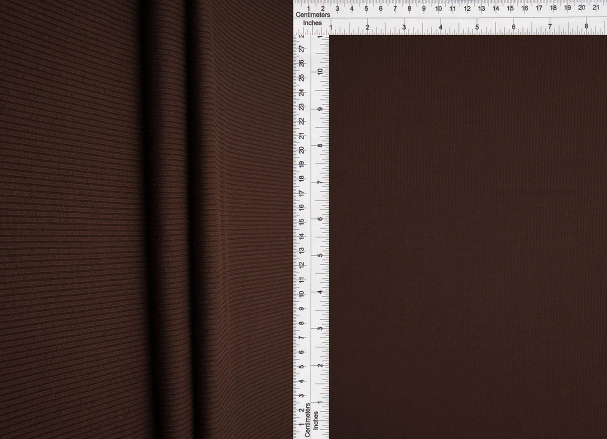 1 Yard 2x1 Yummy Rib Solid Knit Fabric 170 GSM, 58/60'' Wide Polyester Spandex Blend