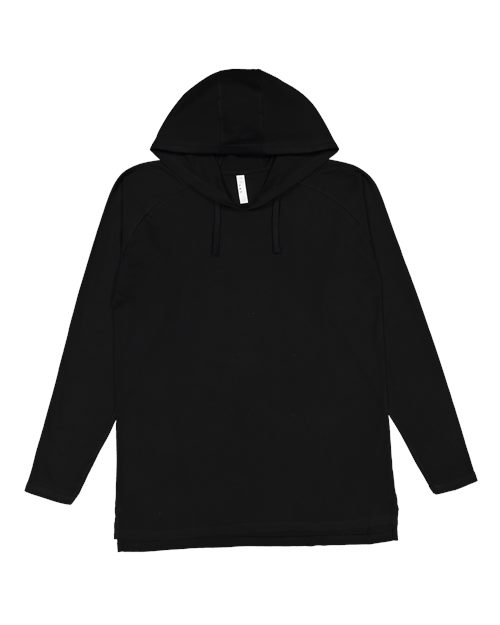 LAT Men's Fine Jersey Hooded Long Sleeve Raglan T-Shirt